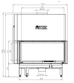 EEK A+ - ECK-Kamineinsatz Albero AL19RG.H DECO Mit Schiebetür U. Seitenglas Rechts -19kW -Napoleon Geschaft hitze ma zeichnung59