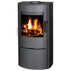 EEK A Kaminofen Victoria OPAL LUX Mit Ext. Zuluft Schwarz - 5,15 KW