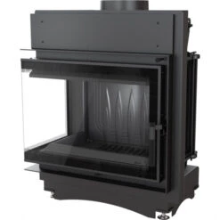 *EEK A - Eck-Guss-Kamineinsatz Kratki MAJA/L/BS/DECO !RR150mm! Mit Seitenglas Links - 8kW + BIMSCHV II