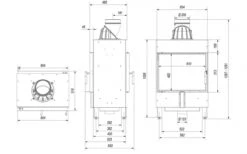 *EEK A - Tunnel-Kamineinsatz Kratki LUCY/12/T Mit 12 KW -Napoleon Geschaft kratki lucy tunnel 12 masse