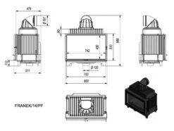 *EEK A - Gusskamineinsatz Kratki FRANEK 14 KW -Napoleon Geschaft kratkifranek14ma e