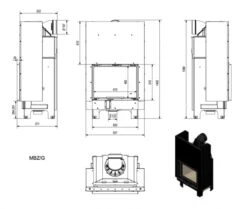 *EEK A - Kamineinsatz Kratki MBZ 13 Mit Schiebetür - 13 KW -Napoleon Geschaft mbzgerade5