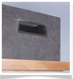 Kamin-Lüftungsgitter, 17x49cm Graphit -Napoleon Geschaft n ramka k grafitowa