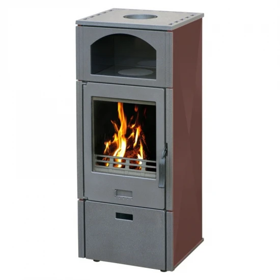 EEK A+ Kaminofen Plamen Laguna Braun Mit Herdplatte - 8kW 3 EEK A+ Kaminofen Plamen Laguna Braun Mit Herdplatte - 8kW