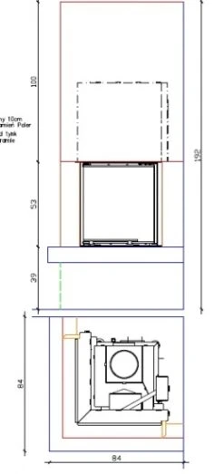 EEK A+ Eck-Kaminbausatz IMPERIAL Mit HAJDUK SMART 2PTh - 7,5 KW -Napoleon Geschaft smart2plth