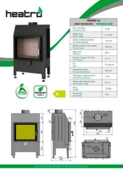 EEK A - Kamineinsatz HEATRO 55 Mit Klapptür - 9kW -Napoleon Geschaft technik hajduk Heatro 55