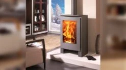 EEK A Kaminofen Mit XL-Sichtscheibe Panadero NEVADA Schwarz - 8,7kW + Ext. Zuluft -Napoleon Geschaft thumb 91346460 1