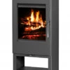 EEK A+ Kaminofen Victoria Toledo Schwarz - 7kW, Raumluftunabhängig