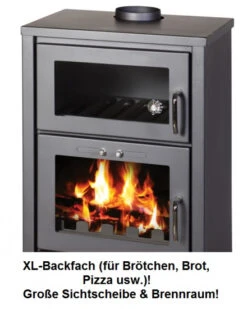 EEK A Kaminofen Mit Backfach Victoria Triumph F, Schwarz Mit XL-Brennraum – 15kW -Napoleon Geschaft victoria triumphf 2